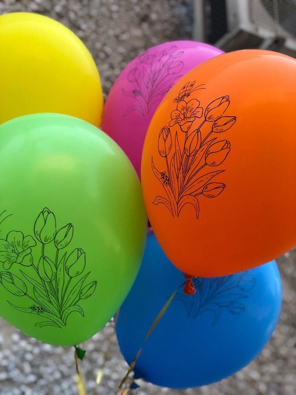 Композиция из воздушных шаров "Тюльпаны"